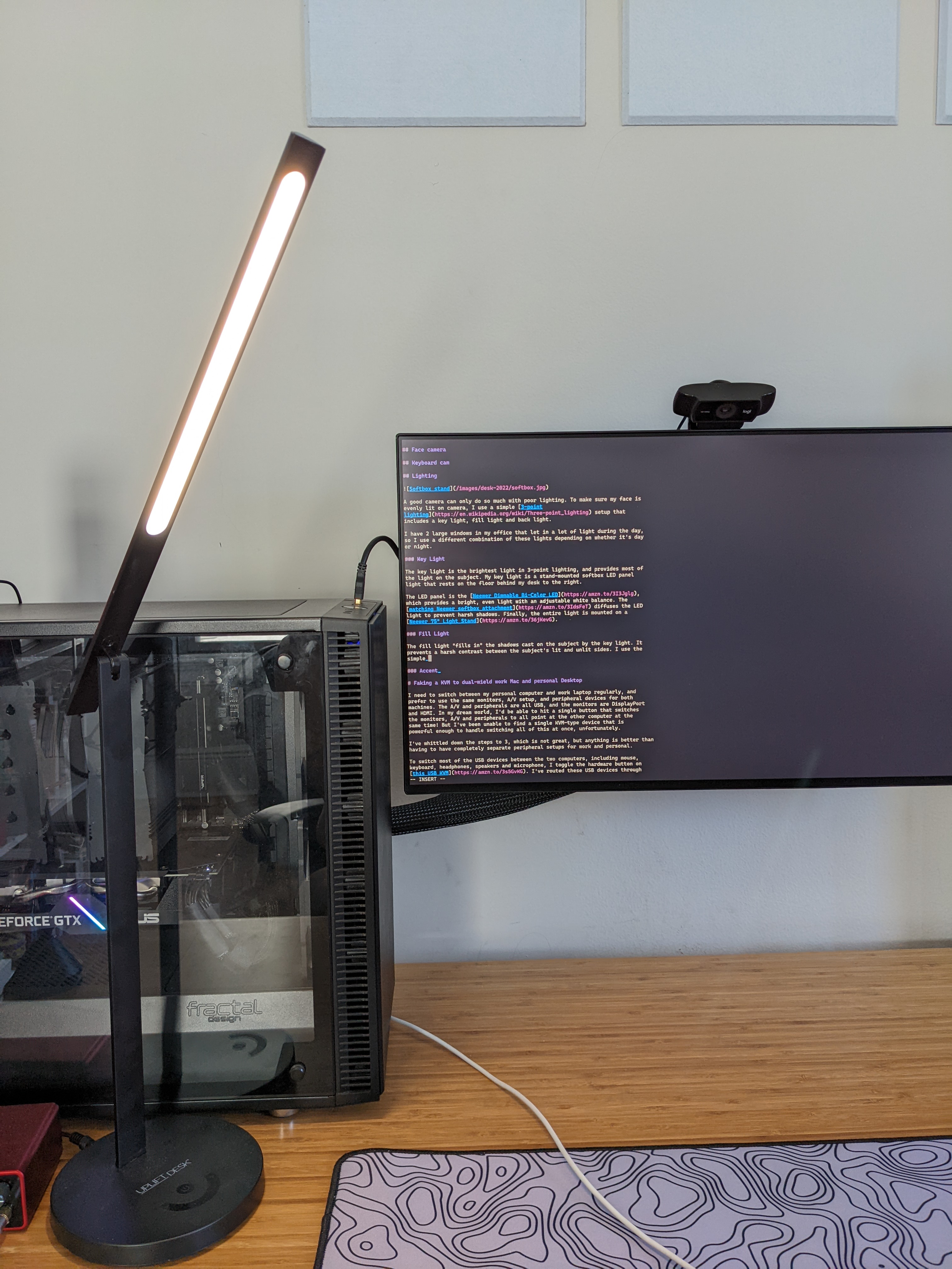 LED desk lamp